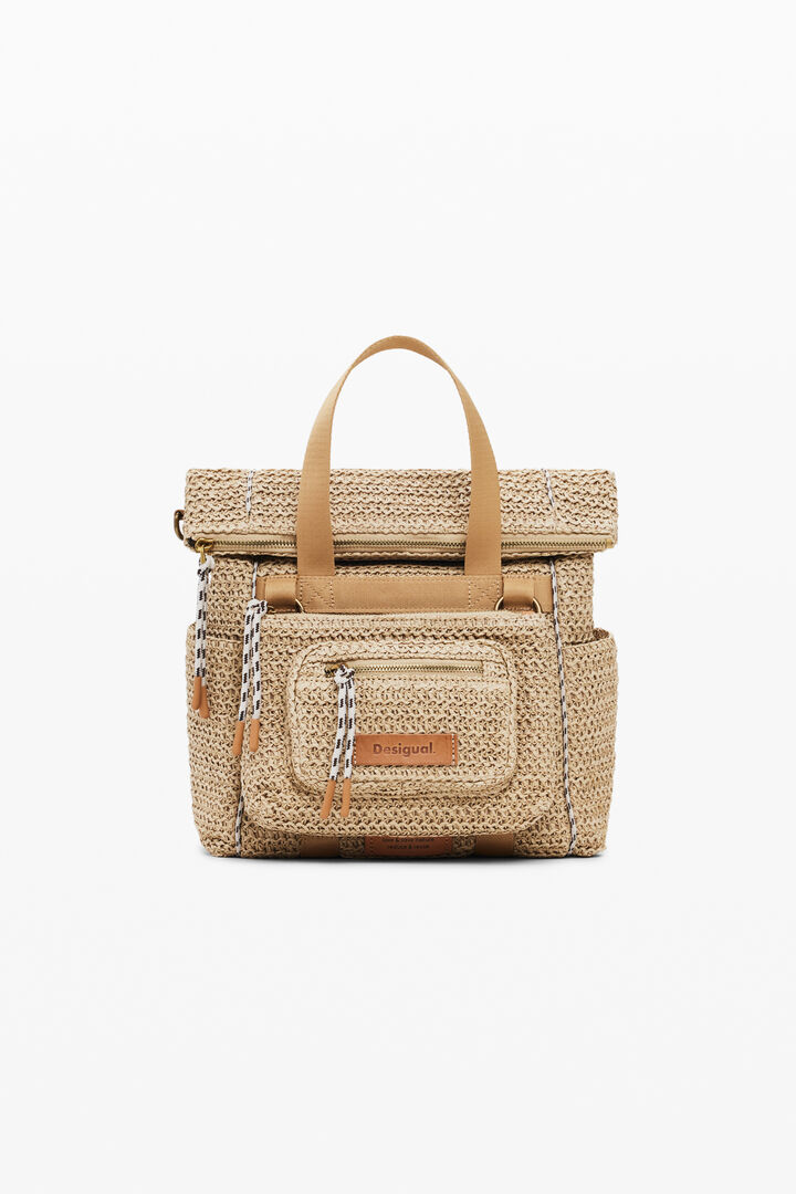 Medium Voyager raffia backpack | Desigual