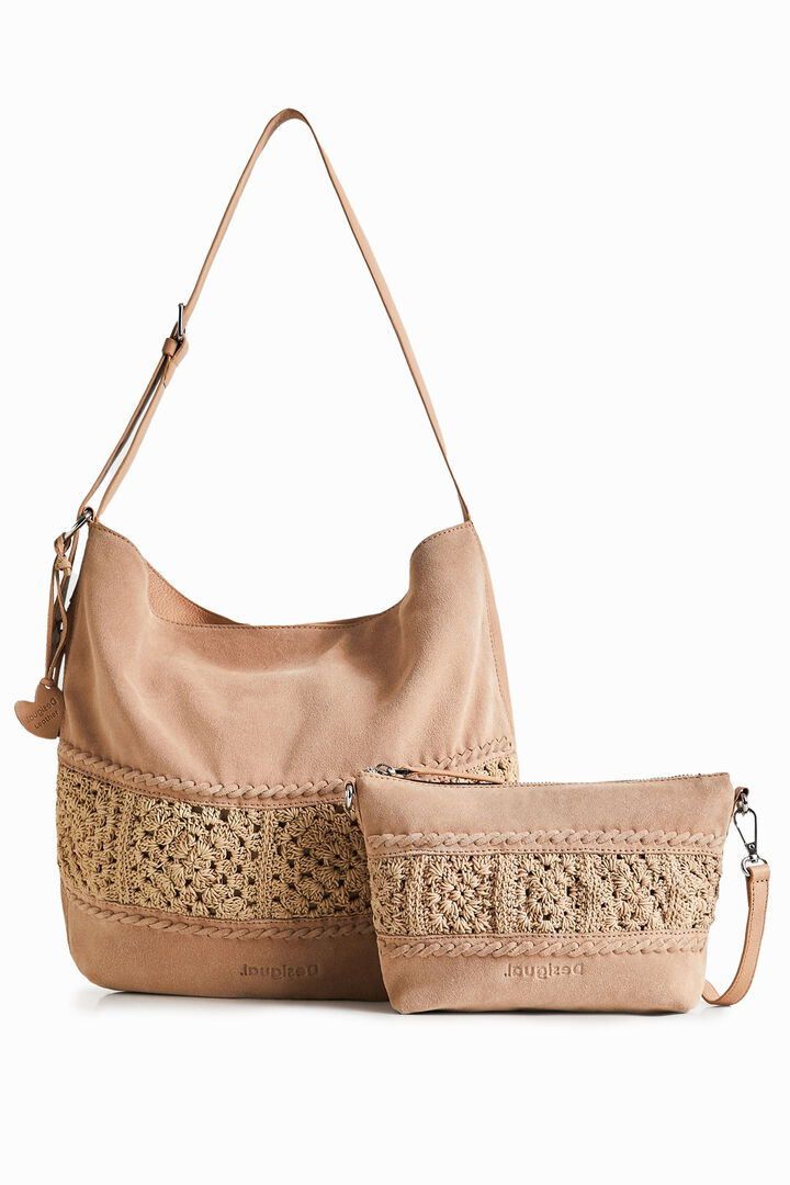 XL leather sling bag | Desigual