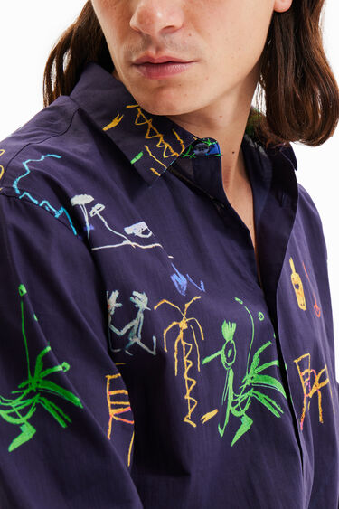 Camisa ilustraciones manga larga | Desigual