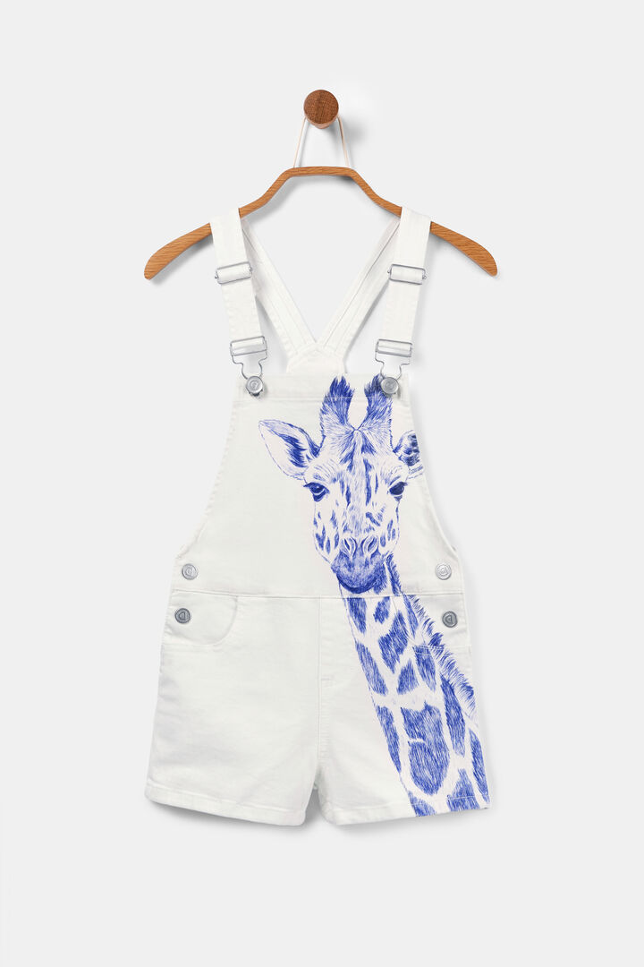 Peto vaquero blanco con jirafa | Desigual