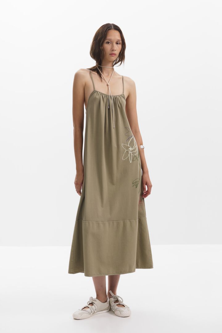 Kleid mit geradem Ausschnitt | Desigual