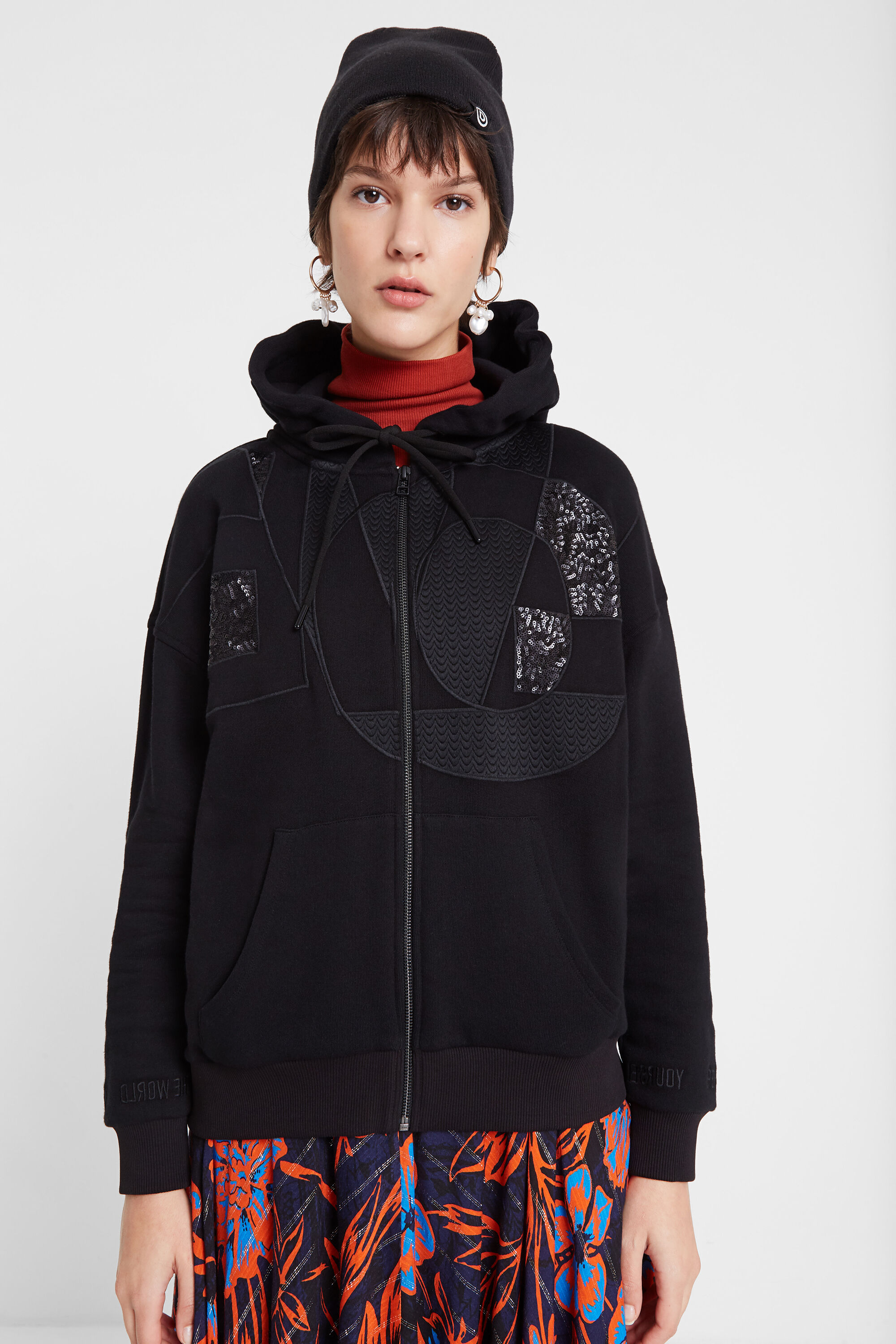 sweatshirt with a hood