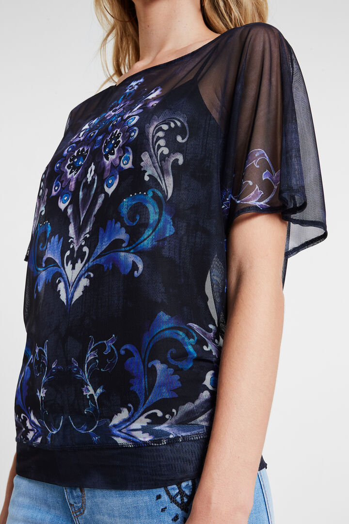 Oversize mesh T-shirt | Desigual