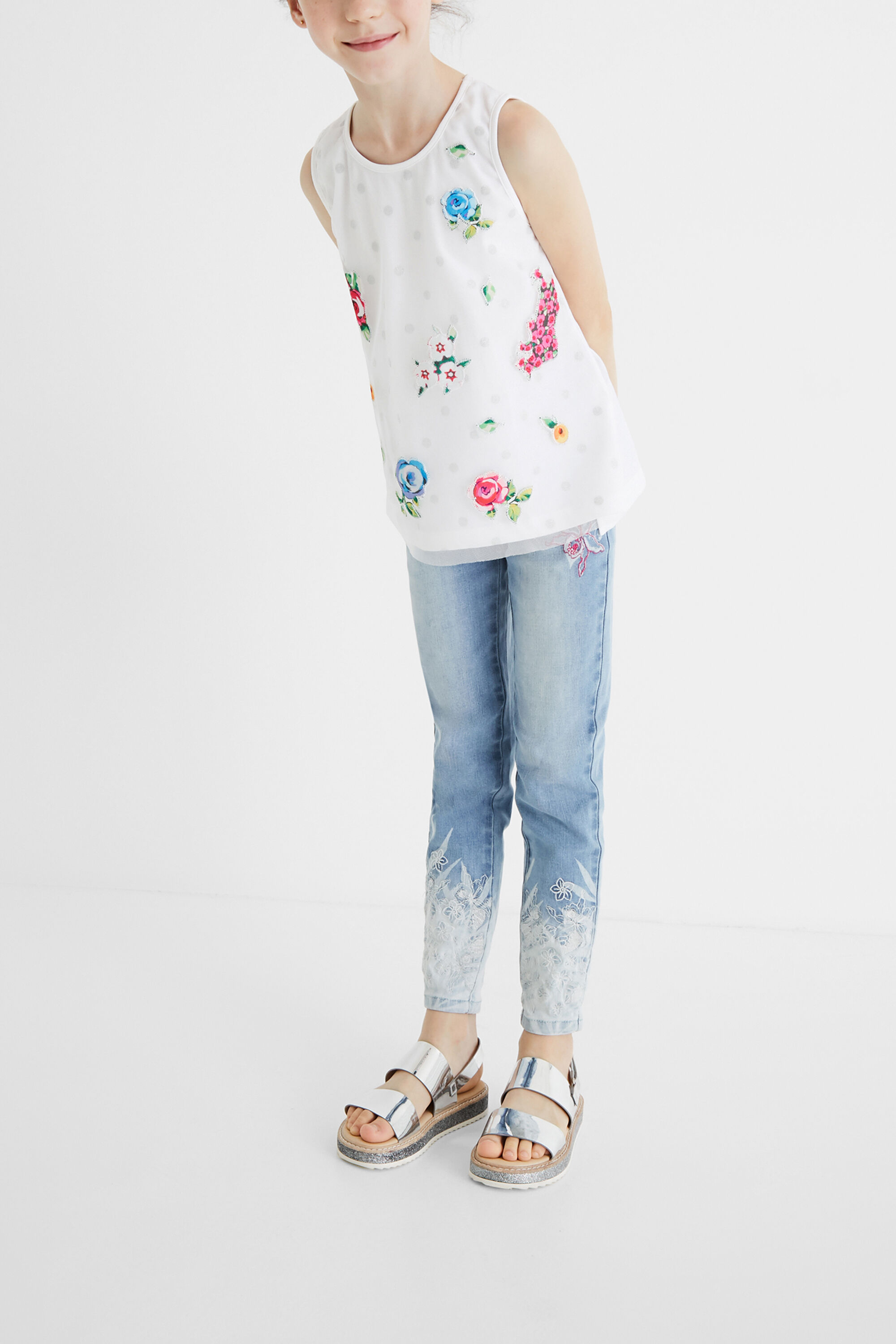Camiseta tirantes desigual outlet