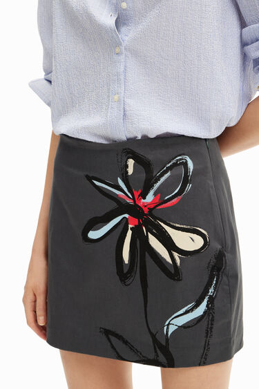 Art print mini skirt. | Desigual