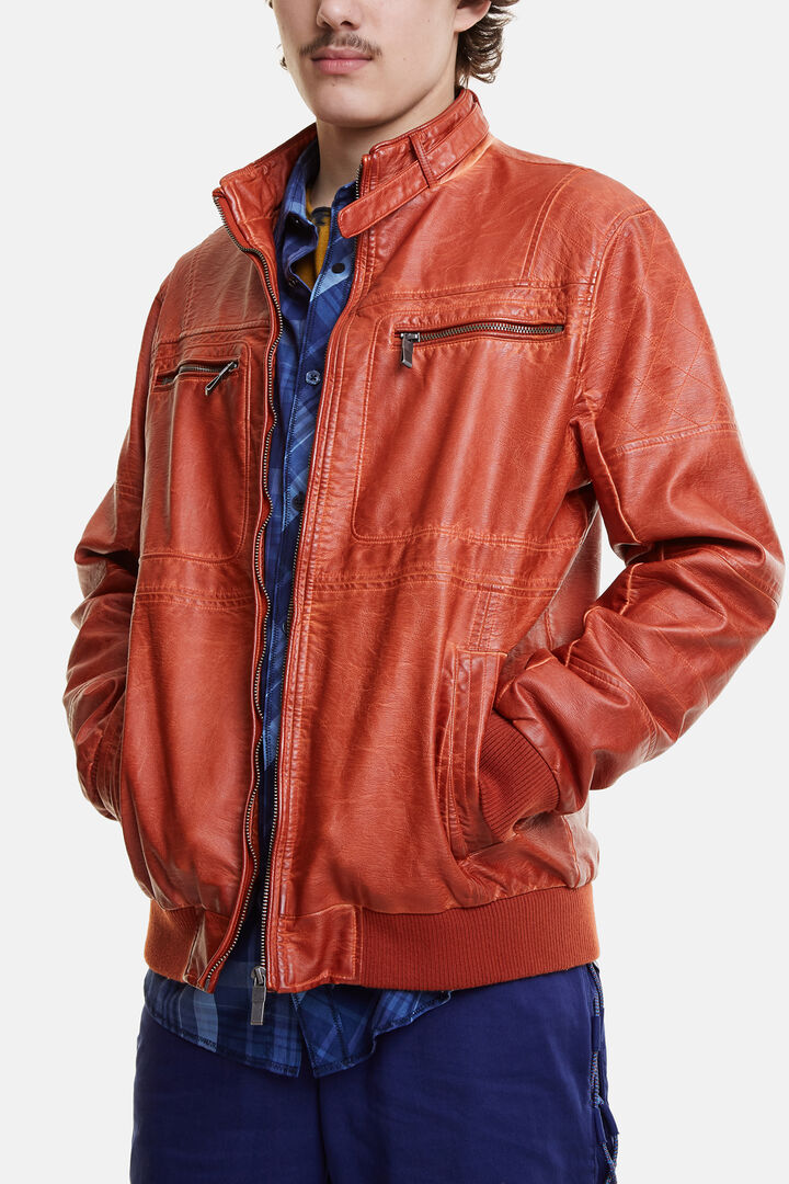 Padded biker jacket | Desigual