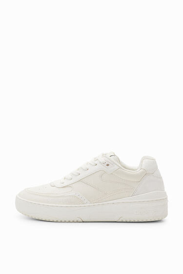 Sneakers retro chunky patch de mujer
