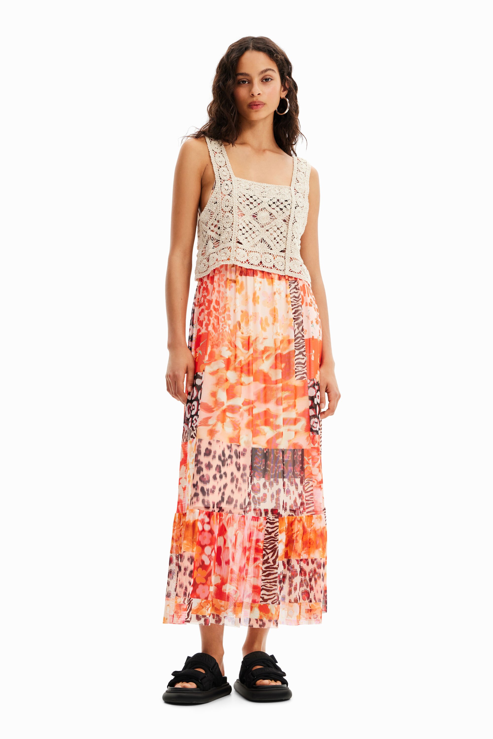 Desigual patchwork outlet dress