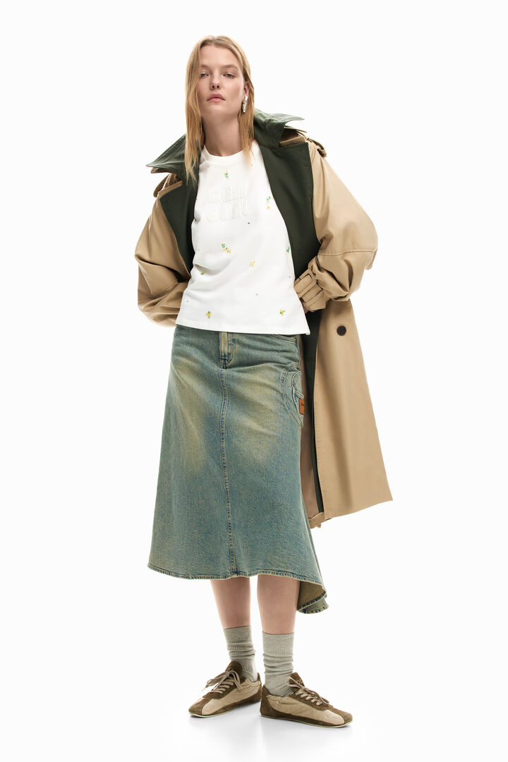 Asymetryczna spódnica jeansowa | Desigual