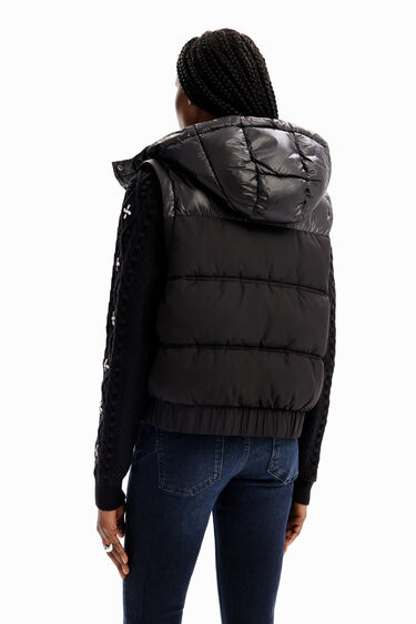 Detachable-sleeve padded jacket | Desigual