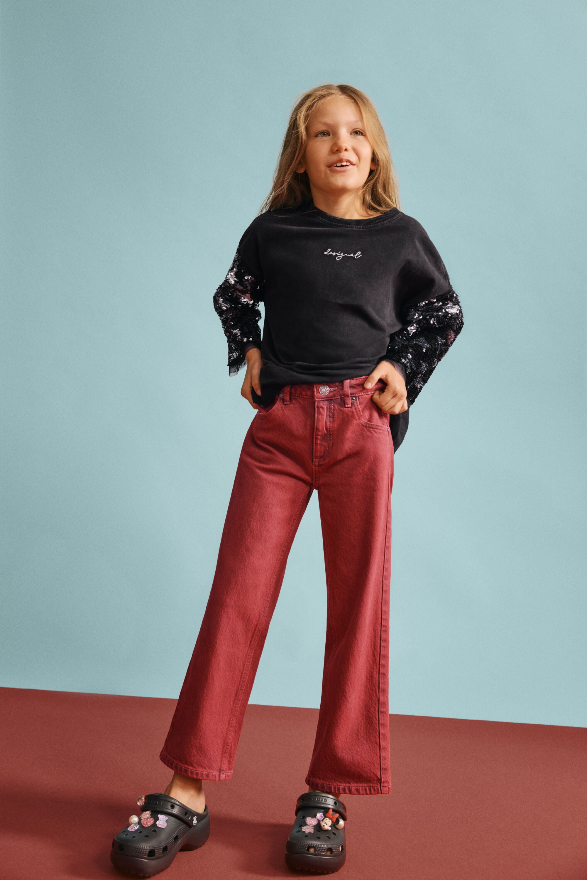3/4袖星柄Tシャツ ホワイト 少女の頃 I Desigual.com