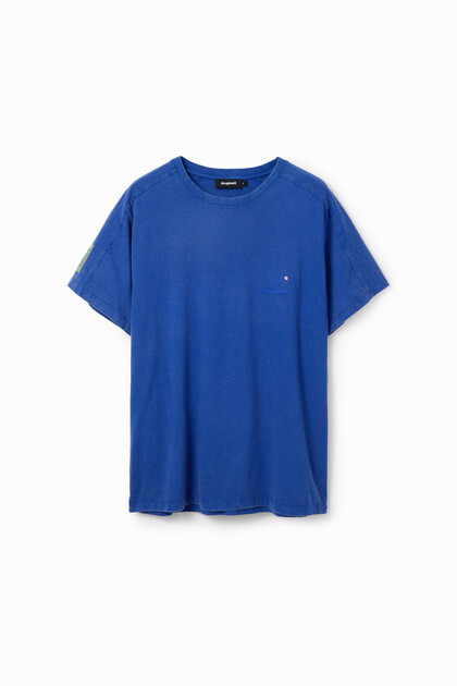 T-shirt uni brodé