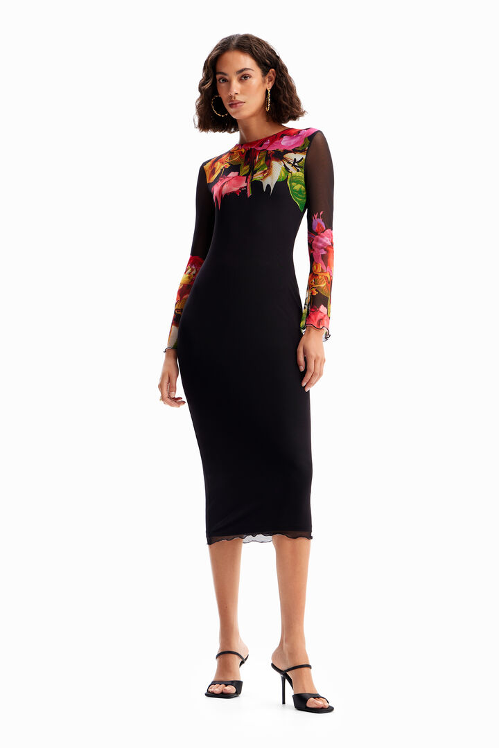 M. Christian Lacroix floral tulle dress | Desigual