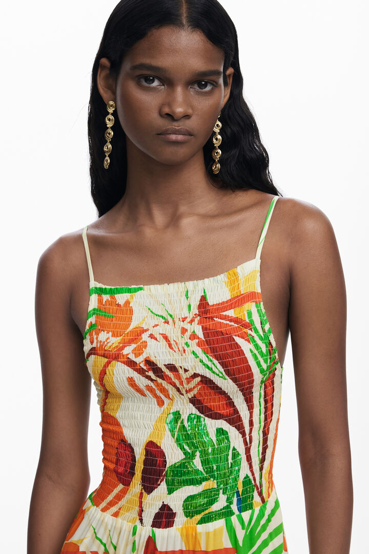 Tropical ruffle dress | Desigual