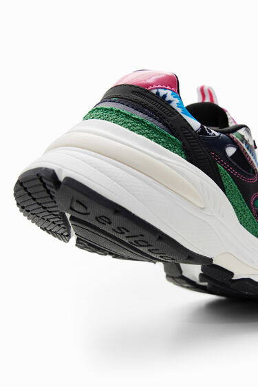 Sneakers runner motivos geométricos | Desigual