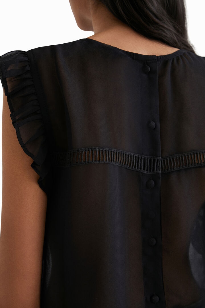 Blusa transparente Johnson Hartig | Desigual