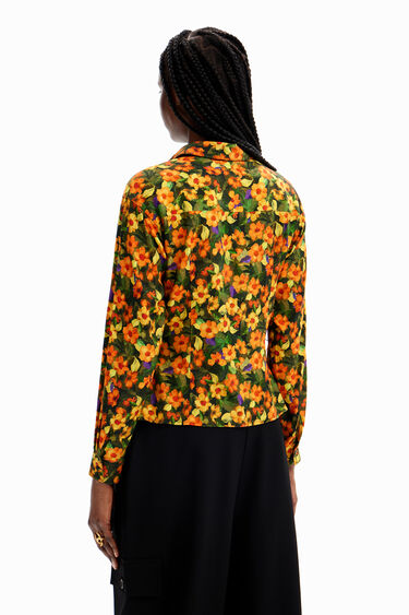 Camisa fruncida flores | Desigual