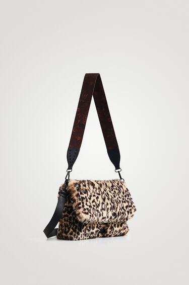 Mala a tiracolo pelo animal print | Desigual