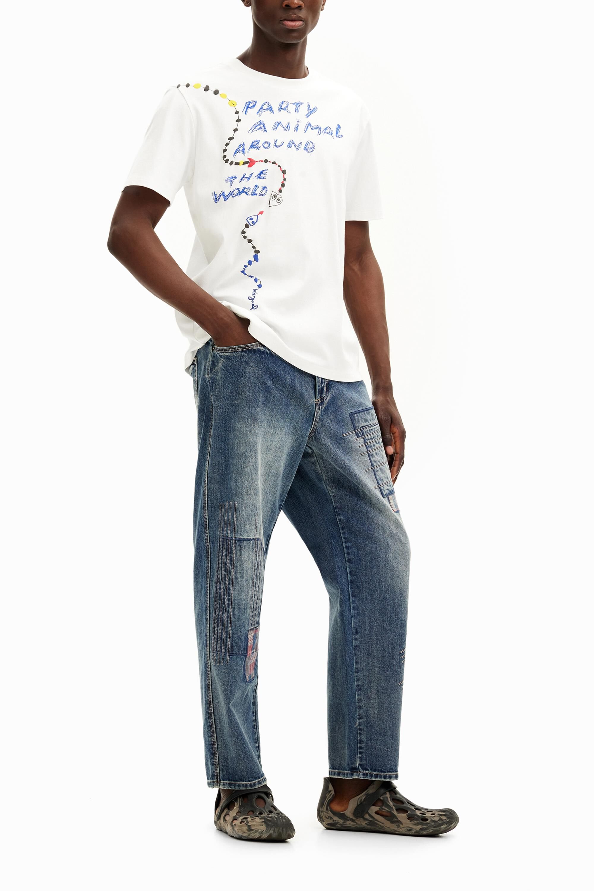 パーティーアニマルの半袖シャツ 男性用 I Desigual.com