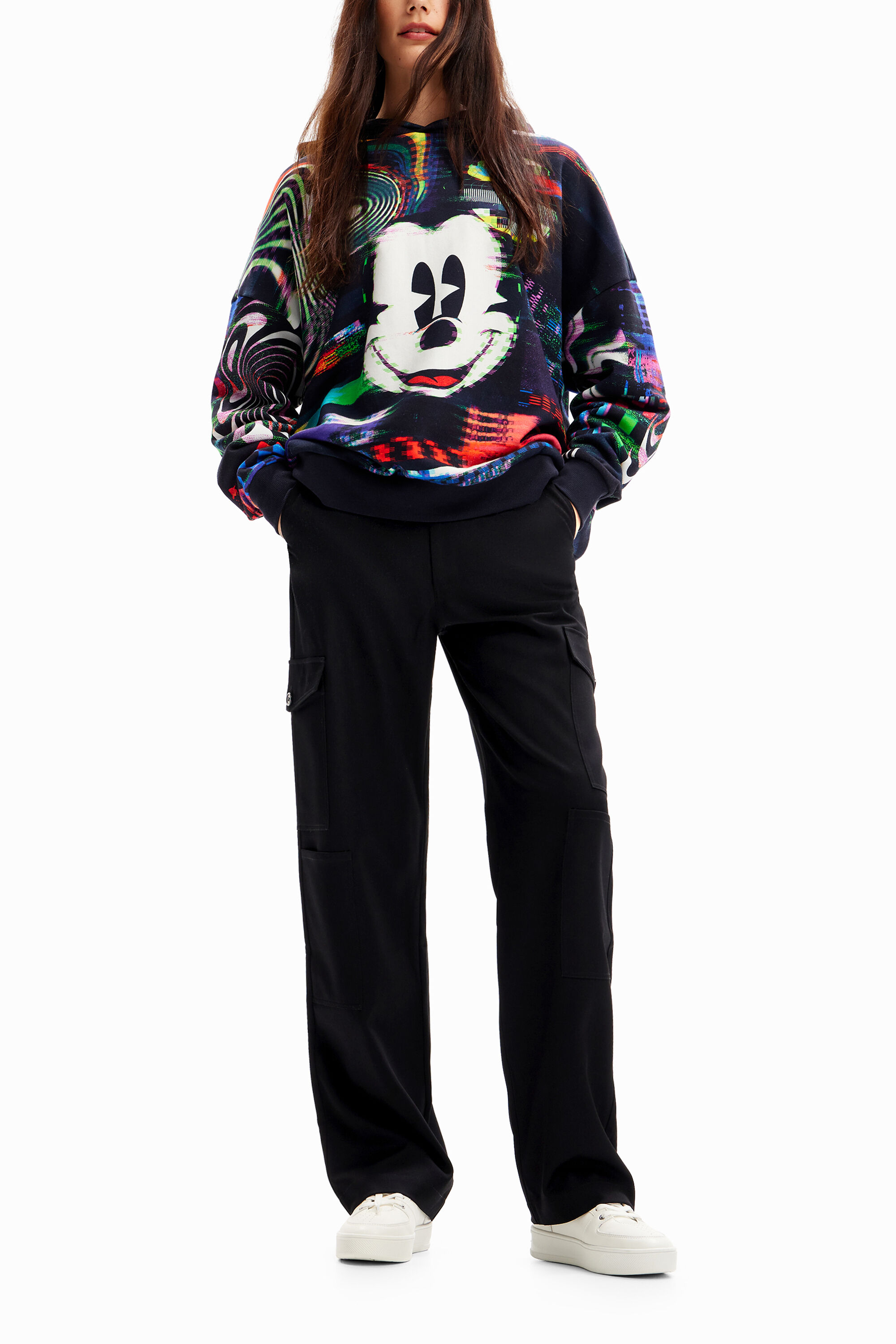 Women's Oversize Mickey Mouse sweatshirt I Desigual.com