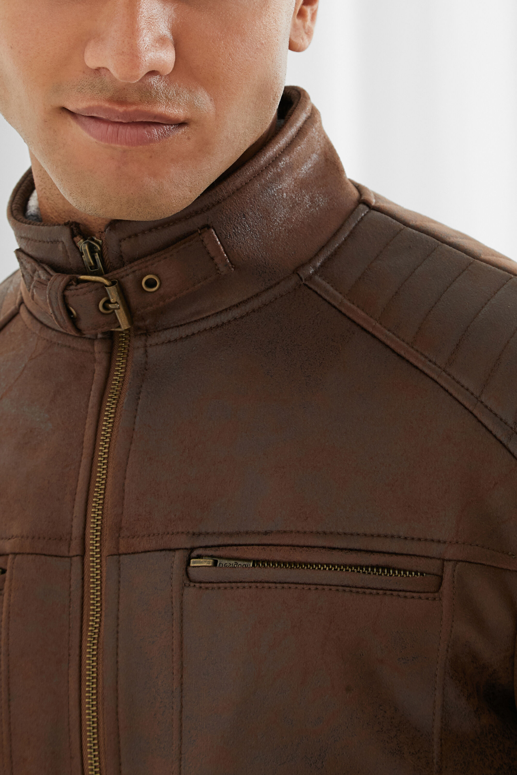 Leather effect jacket Desigual