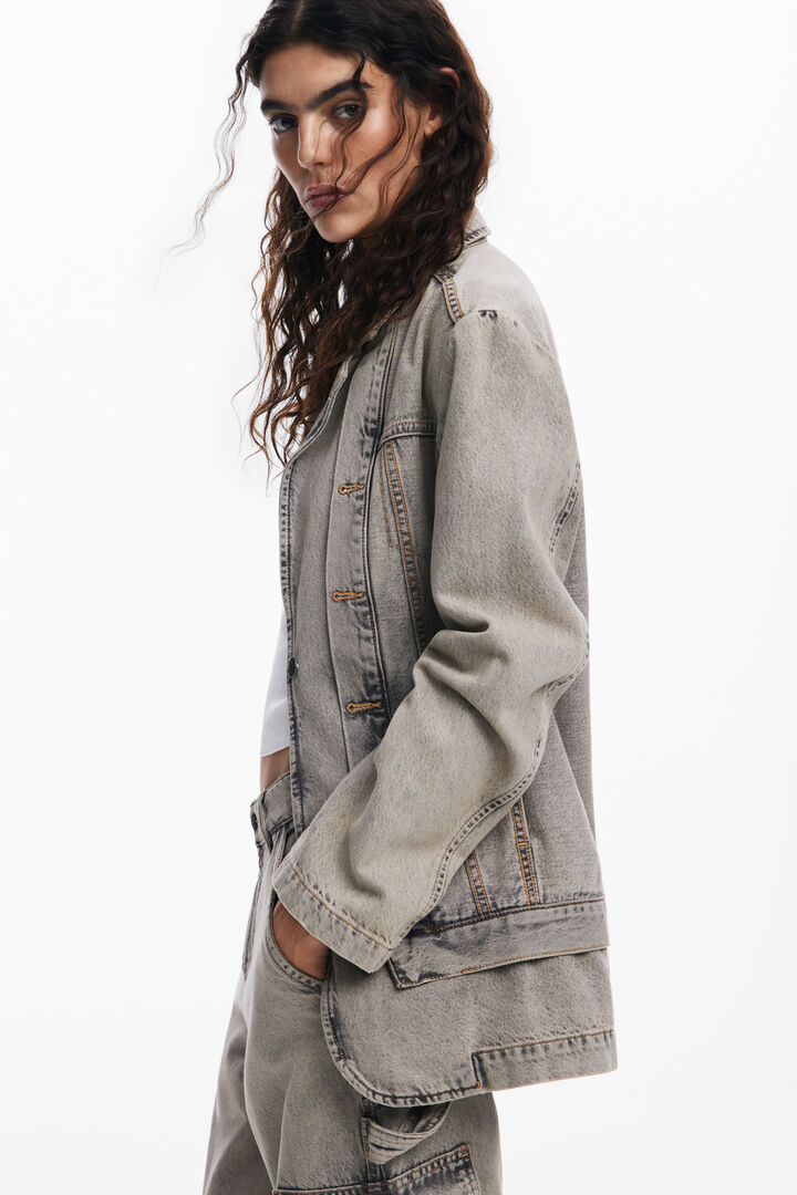 Blazer denim desgastado | Desigual