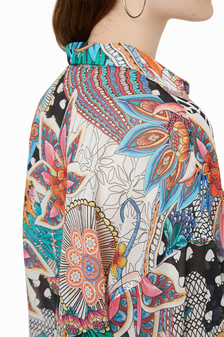 Chemise en coton imprimée | Desigual