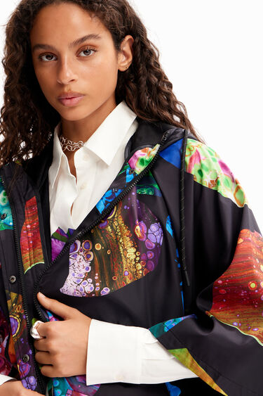 M. Christian Lacroix hooded raincoat | Desigual