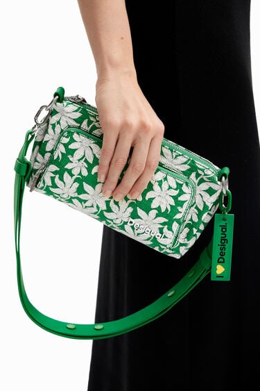 S textured floral crossbody bag | Desigual