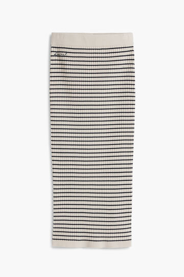 Striped knit midi skirt | Desigual
