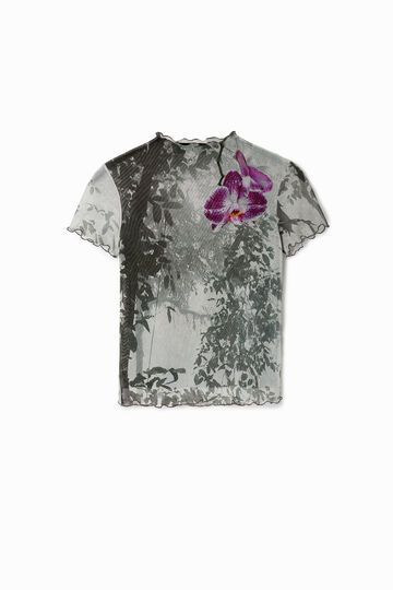 森のチュールTシャツ Tyler McGillivary | Desigual