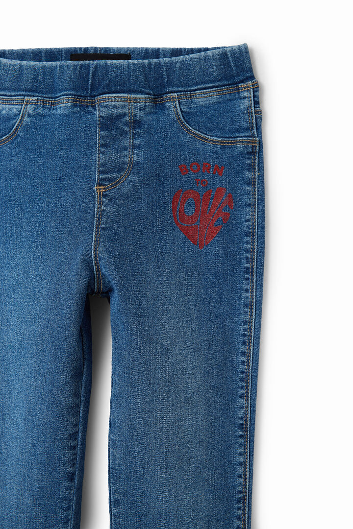 Leggings jeans messaggio | Desigual