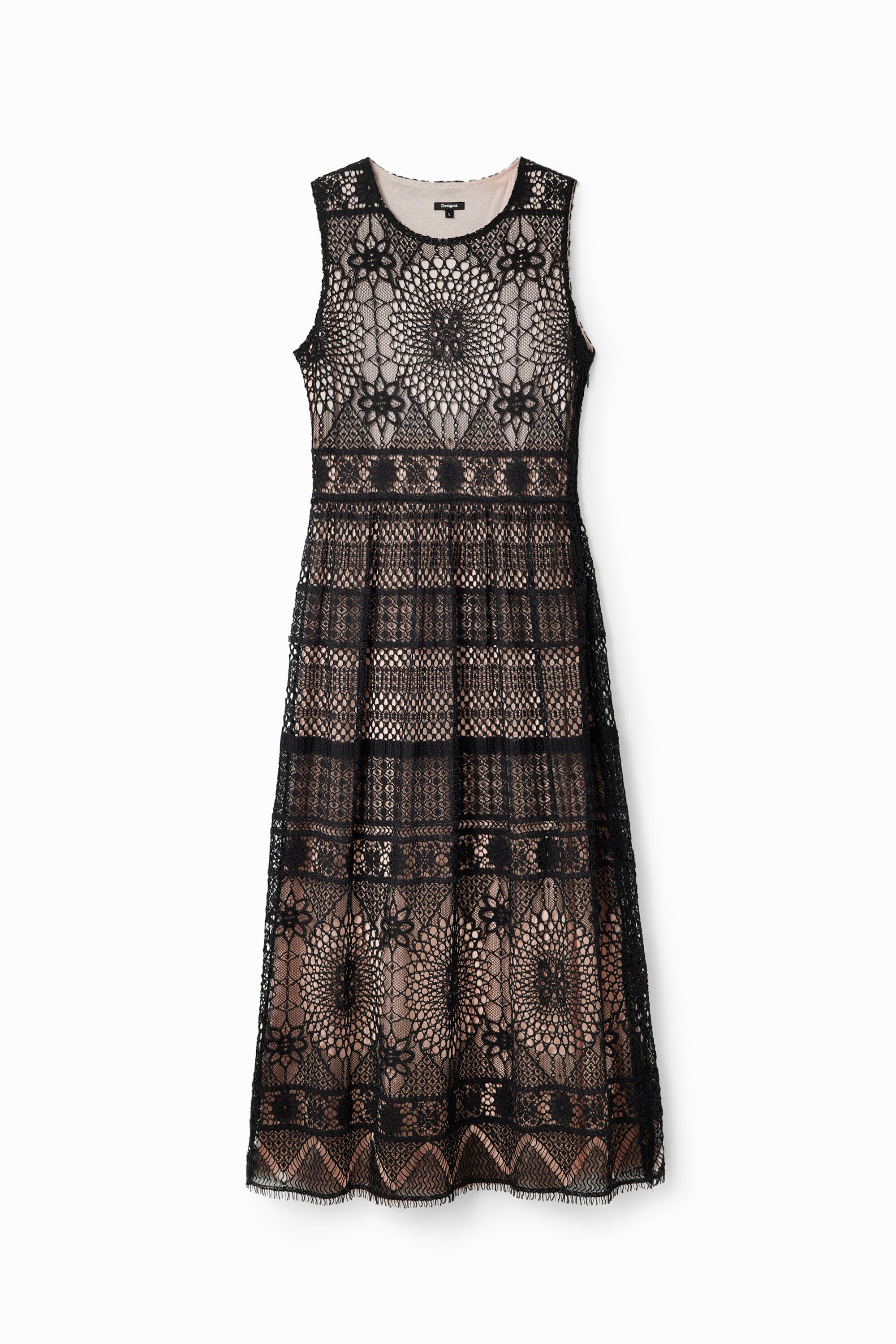 Vestido midi encaje M. Christian Lacroix