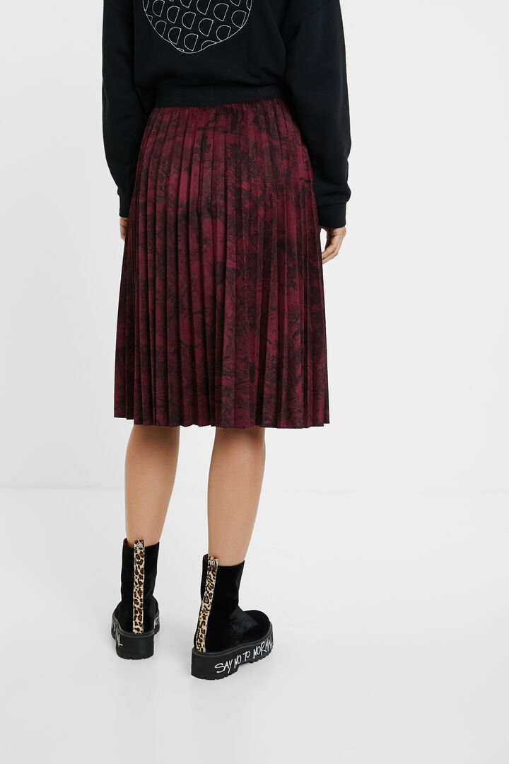 Pleated midi-skirt | Desigual