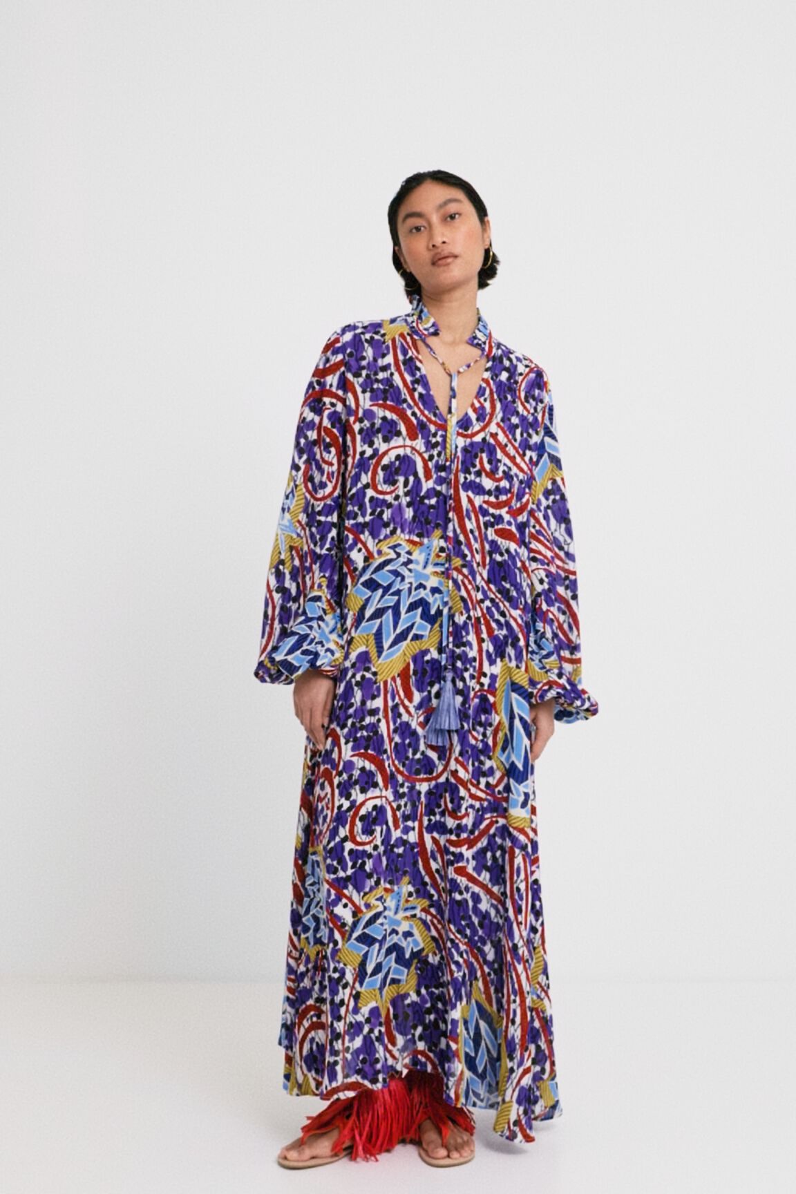 Stella Jean long kaftan Desigual