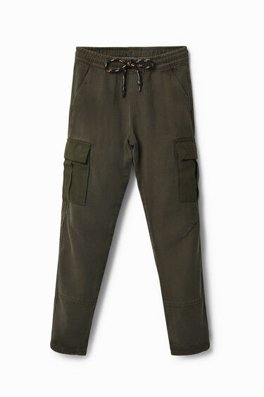 drawstring cargo trousers