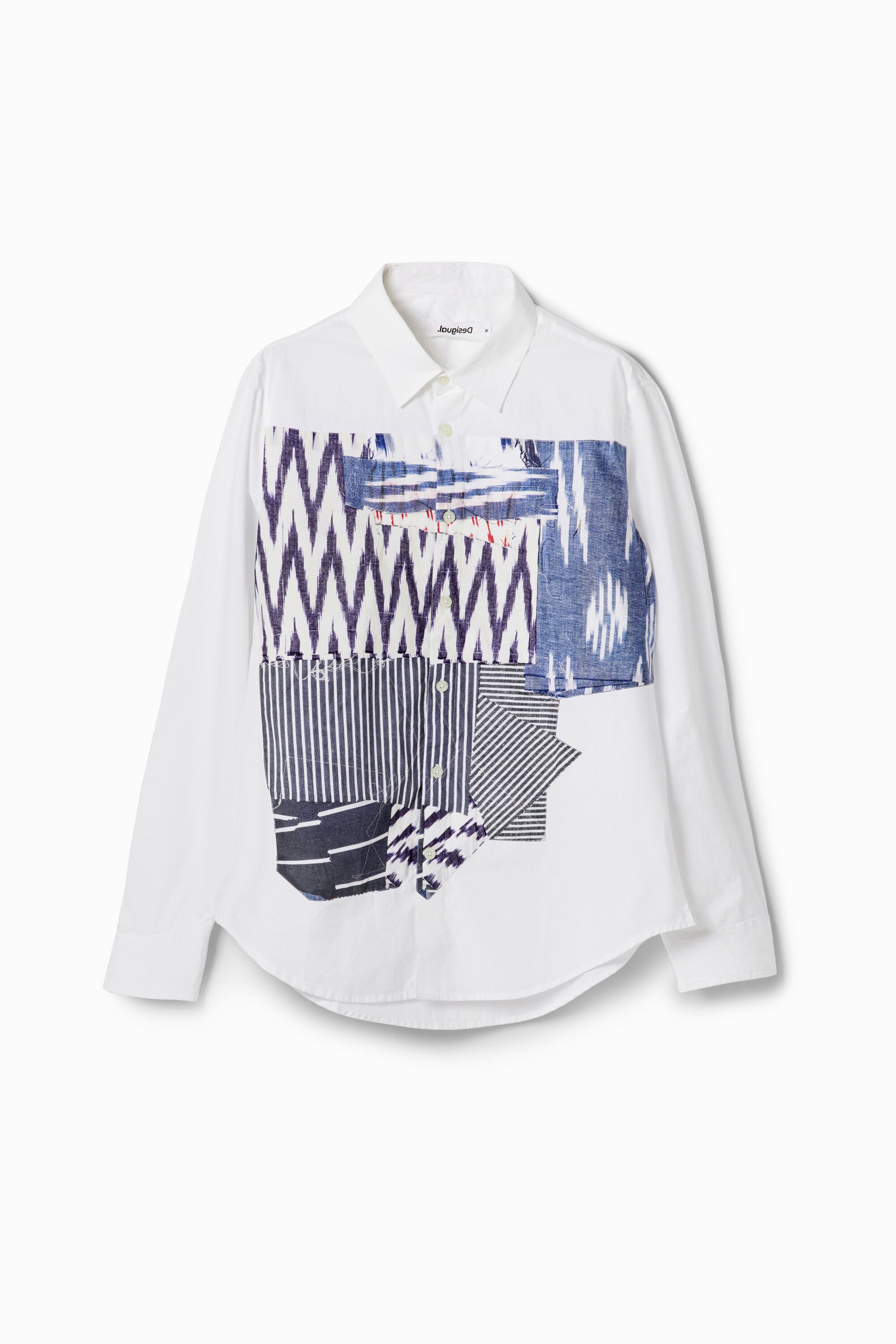 Ikat patchwork shirt