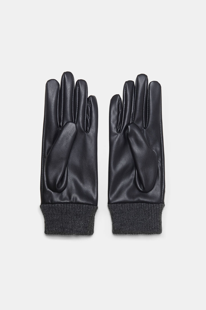 Gants cuir synthétique brodés | Desigual