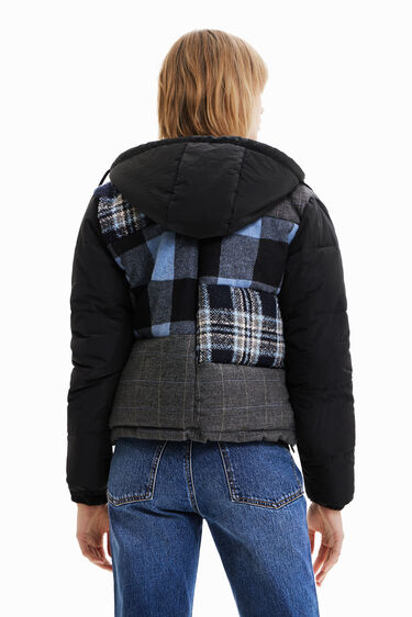 Short padded patchwork jacket | Desigual