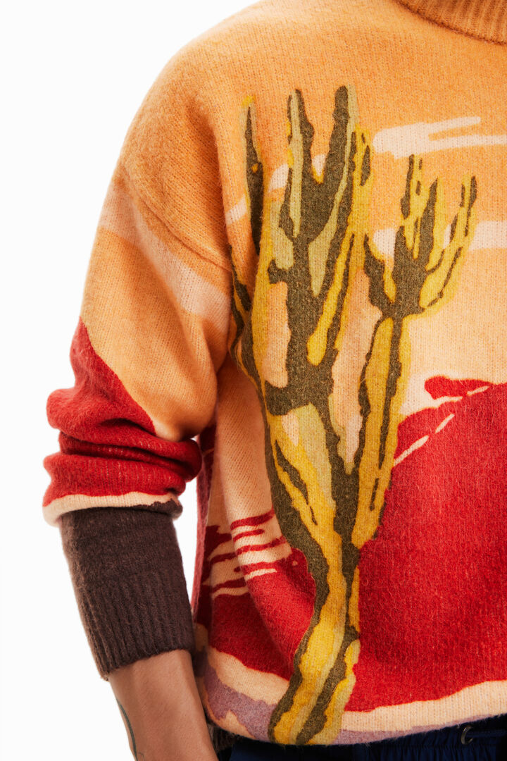 Loose roll-neck jumper | Desigual