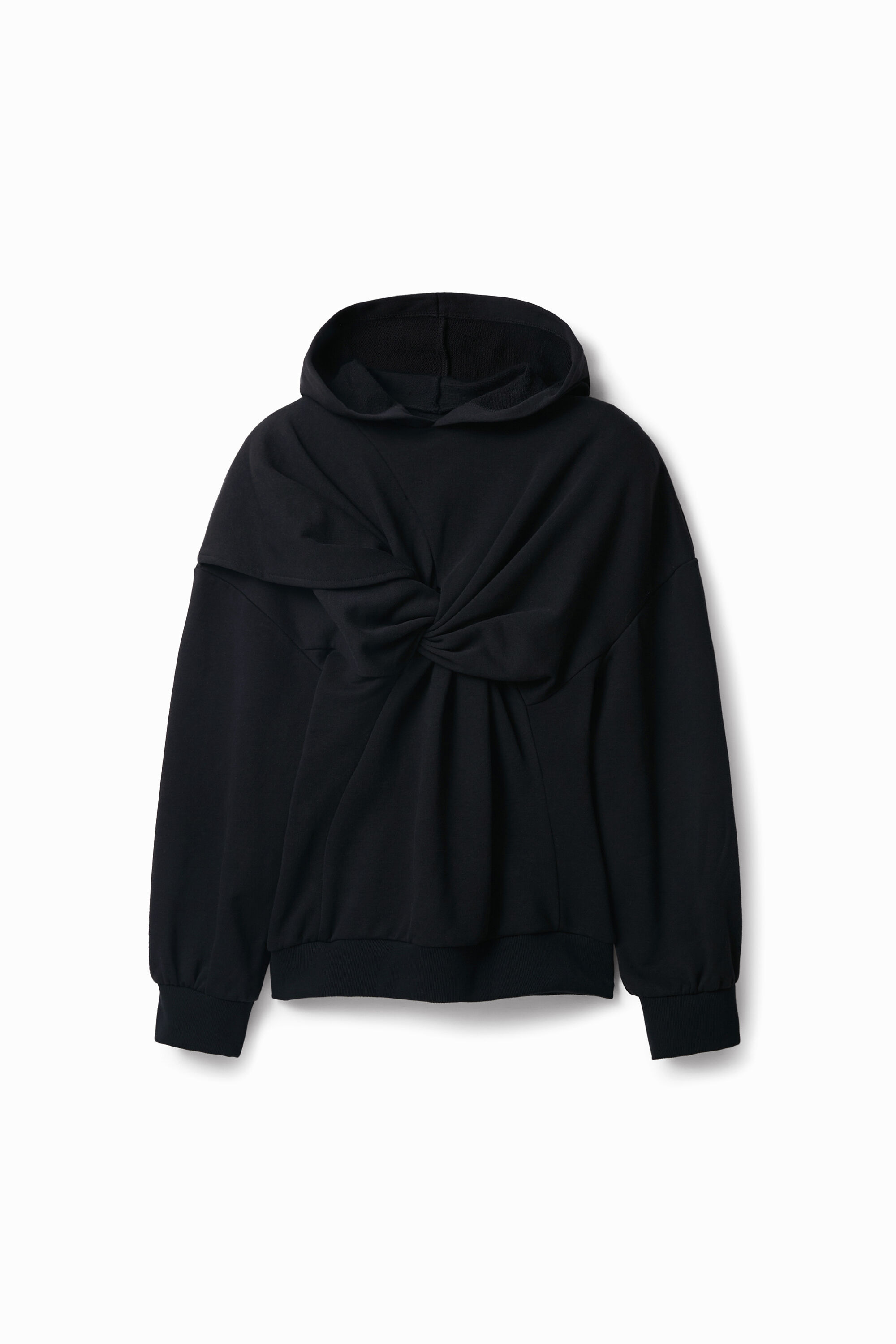 Maitrepierre knot hooded sweatshirt - BLACK - S