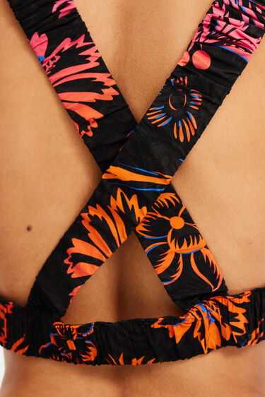 Top corto tirantes tropical | Desigual