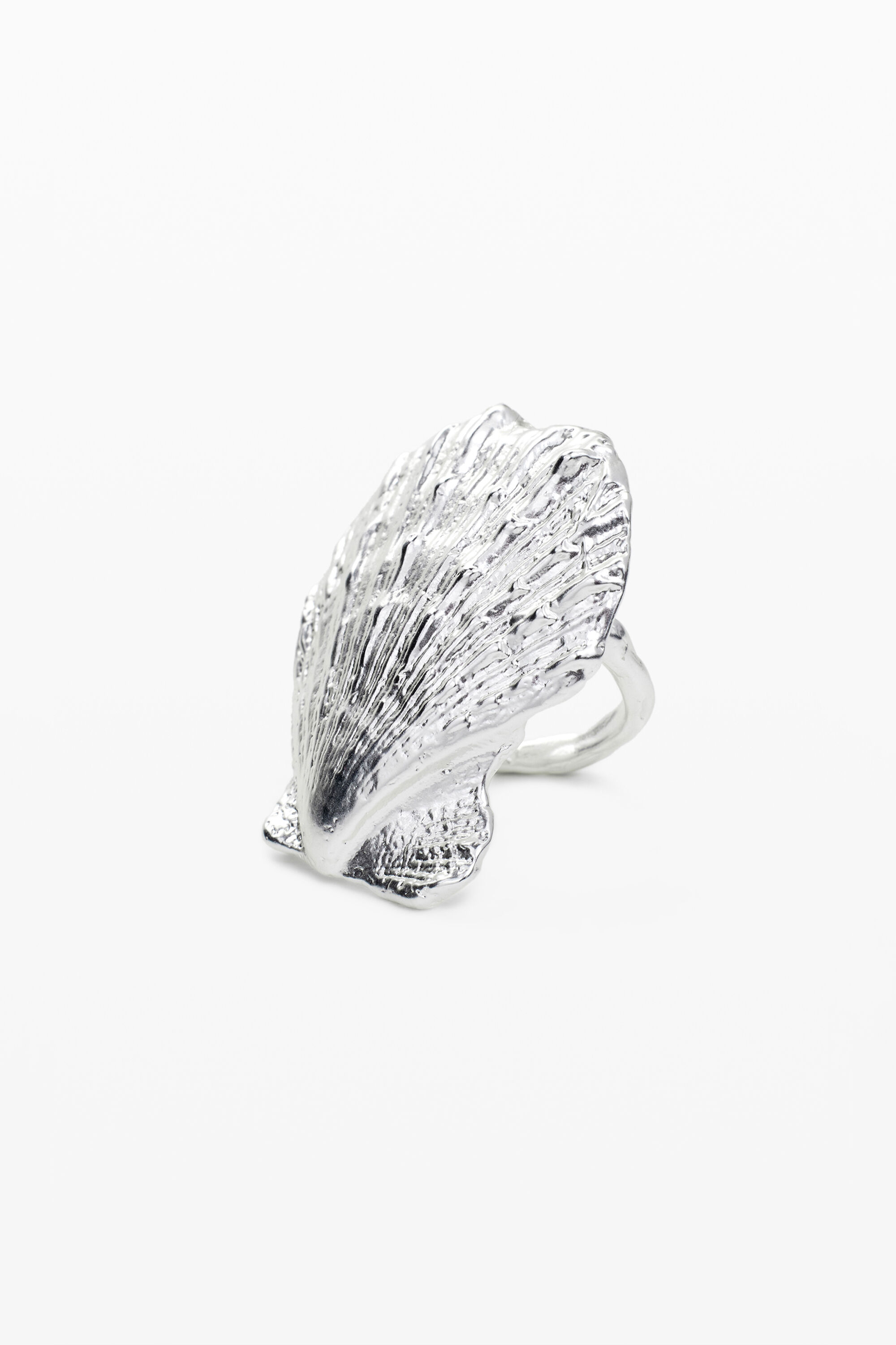 Silver-plated shell ring Zalio