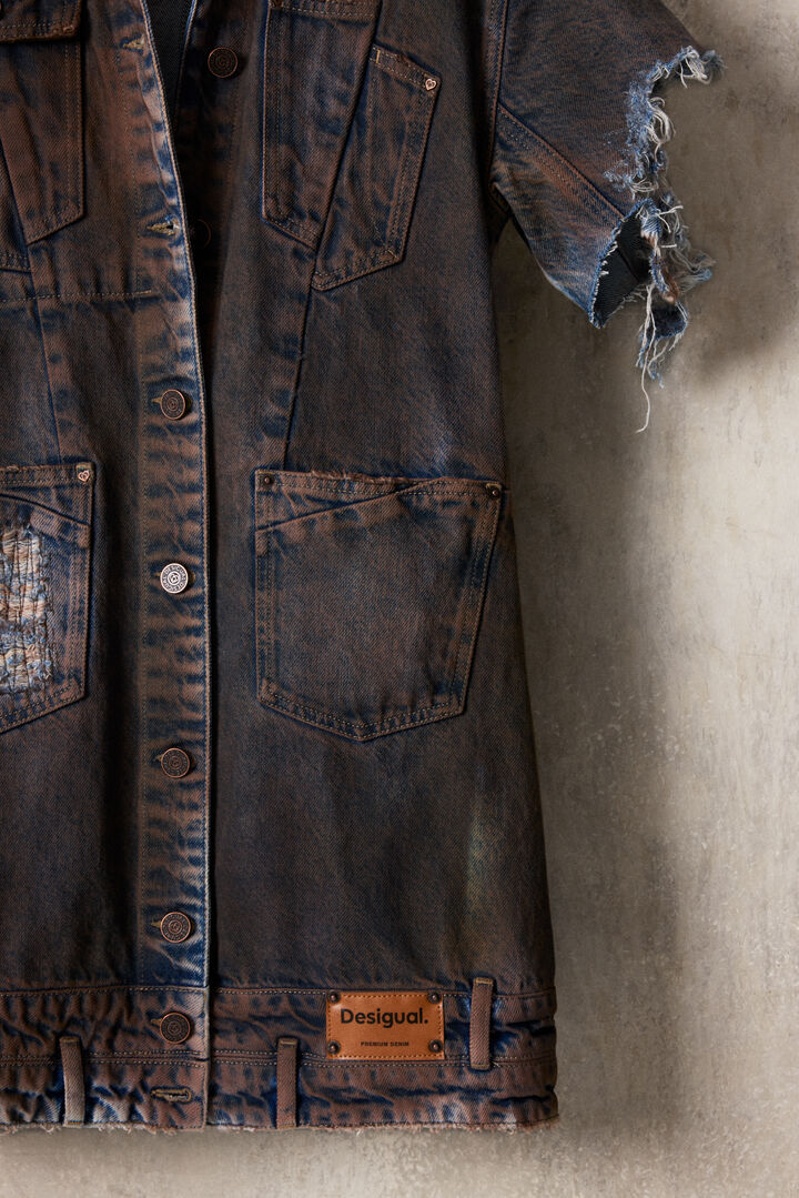Denim studio dress