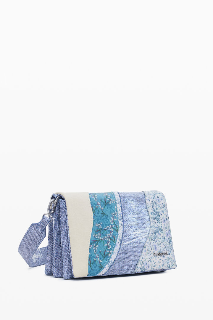 Small denim patch crossbody bag | Desigual