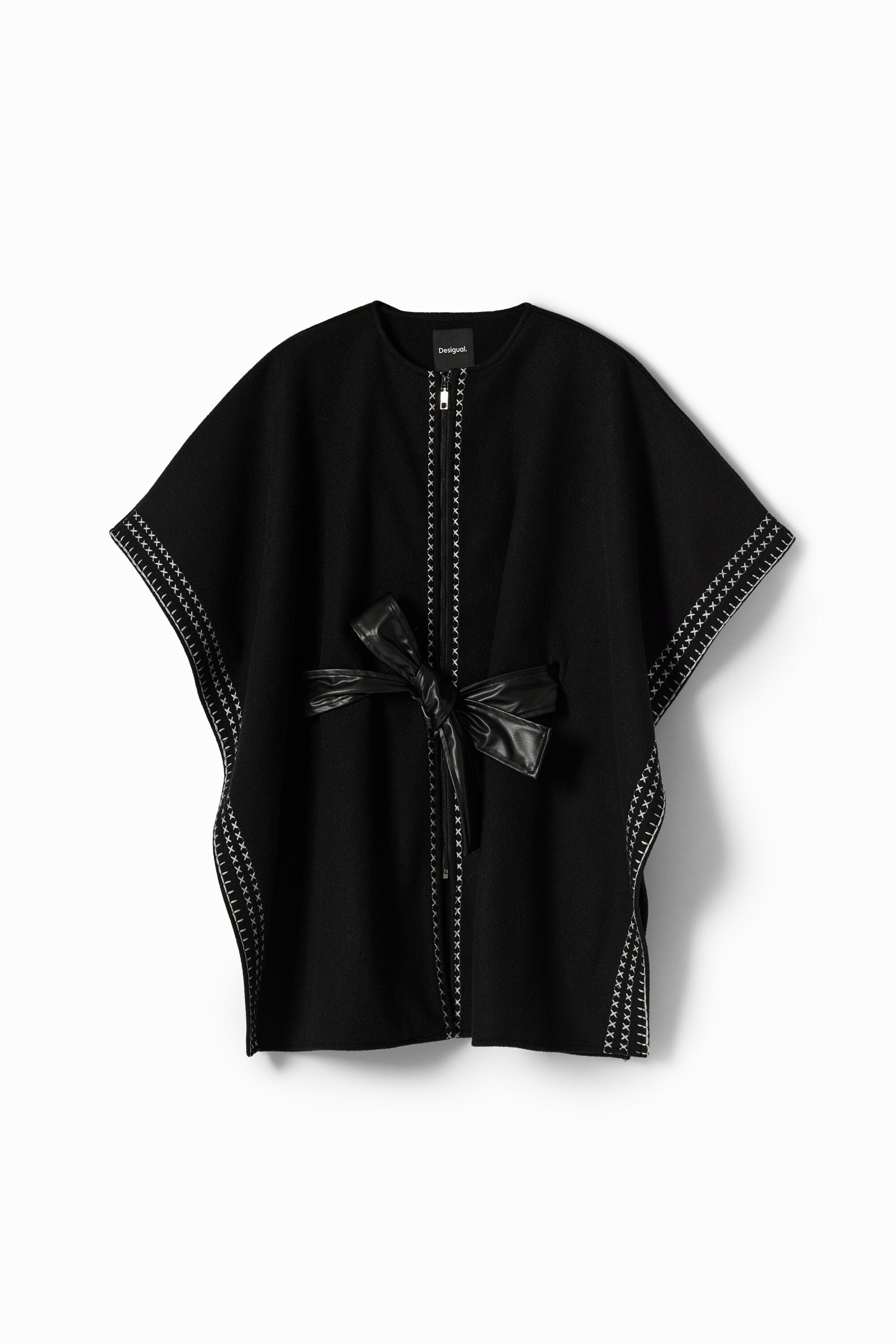Bestickter Poncho Gürtel