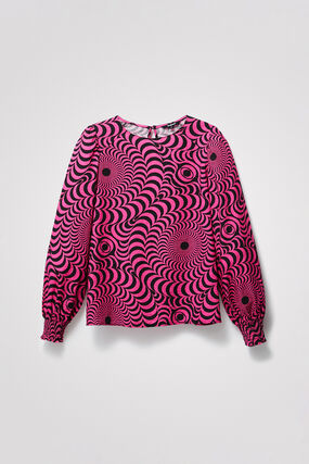 Psychedelic textured blouse