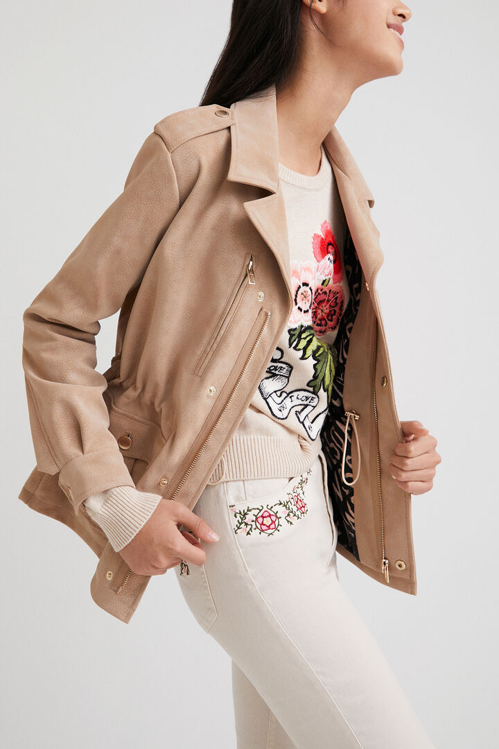 Chaqueta recta bolsillos | Desigual