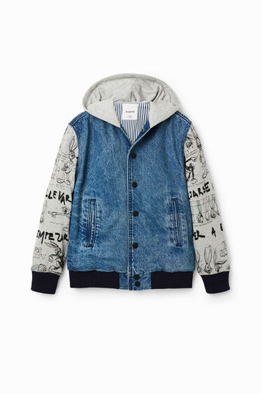 Zara Hooded Denim Jacket