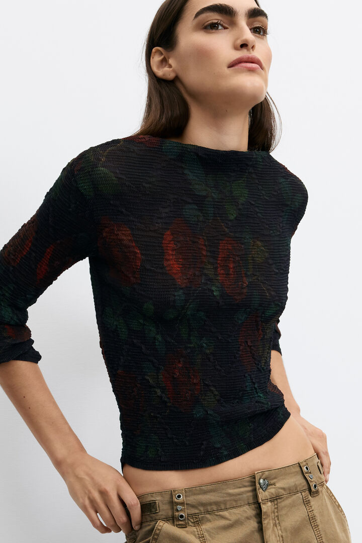 black rose blouse